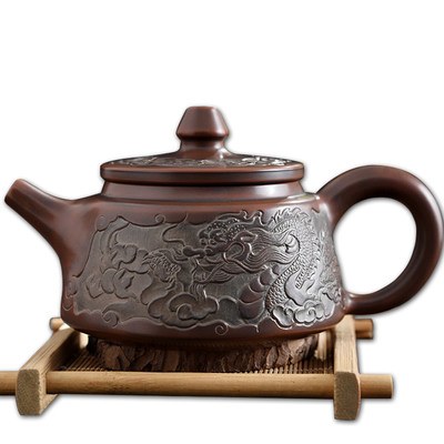 正宗純手工浮雕龍壺紫砂茶具坭興陶 匠心獨運的好店推薦